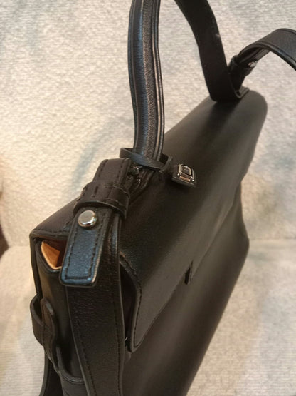 Delvaux Tempete Handbag Black MM