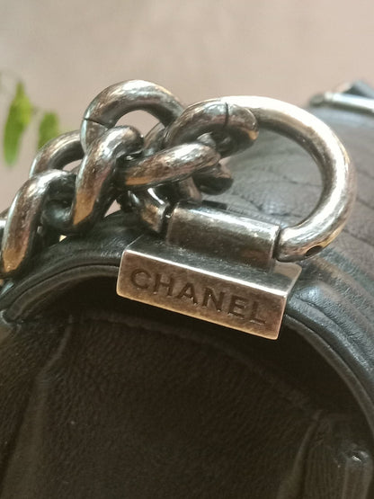 Chanel Le Boy Bag Black Caviar Small Series 23