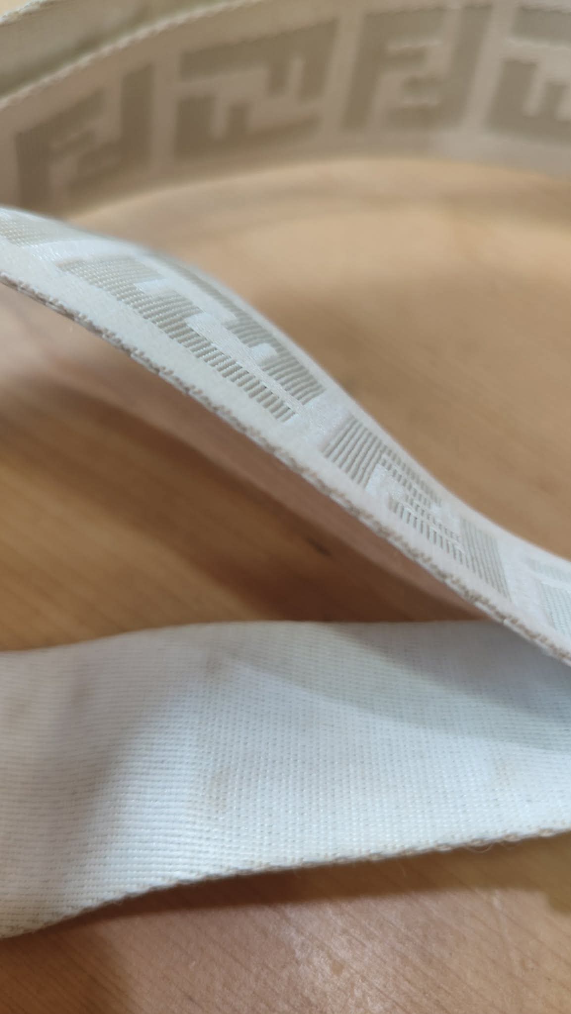 Fendi Zucca White Coated Canvas Bag