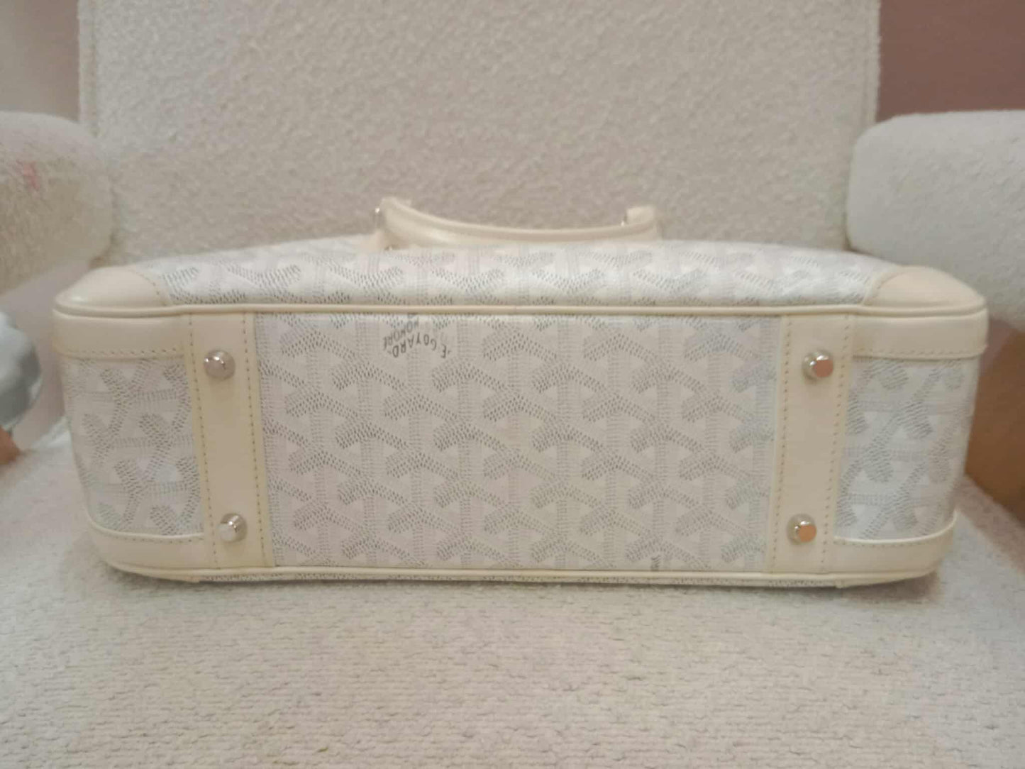 Goyard Saint Jeanne Bowler Bag White