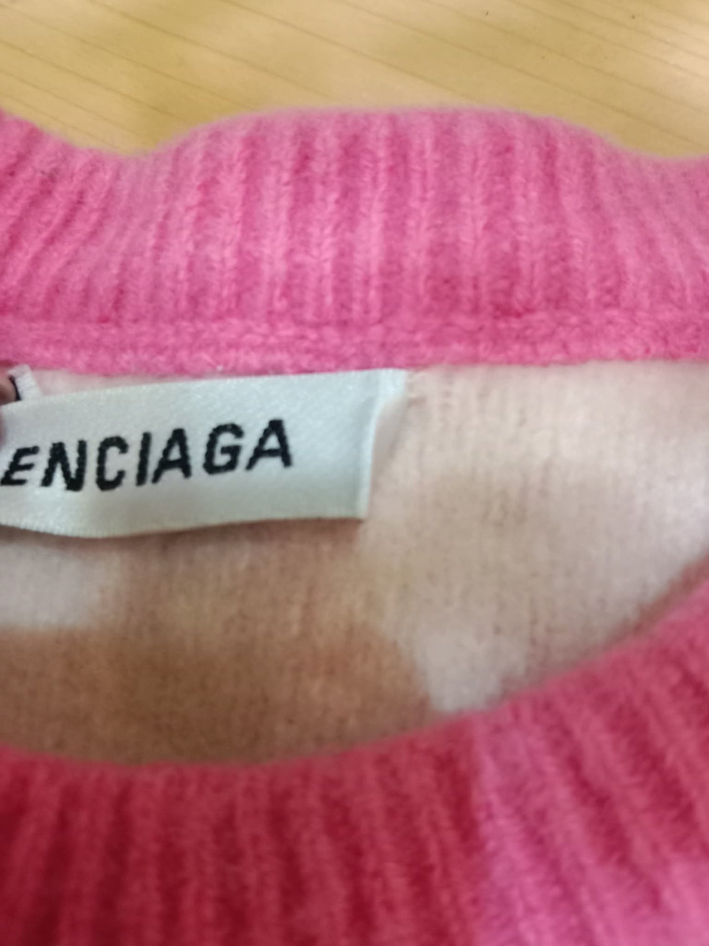 Balenciaga Wool Sweater Pink Size Small