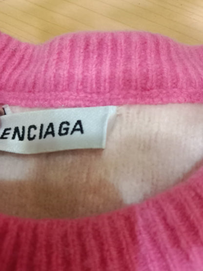 Balenciaga Wool Sweater Pink Size Small