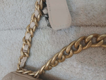 Chanel 19 Beige Lambskin Small Series 30