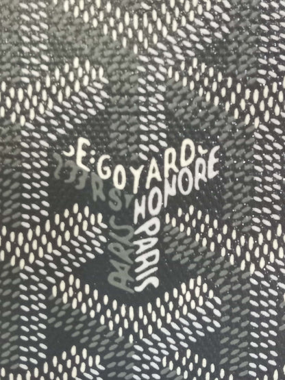 Goyard Saigon Tote Bag Goyardine Canvas with Structured Leather Trim Gris MM