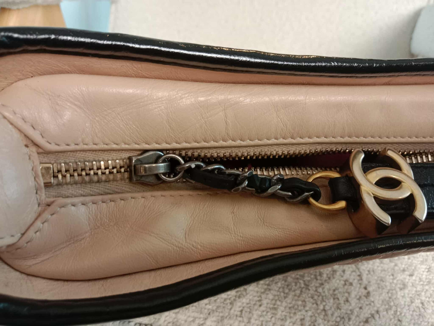 Chanel Gabrielle Bicolor Peach/Black Series 27