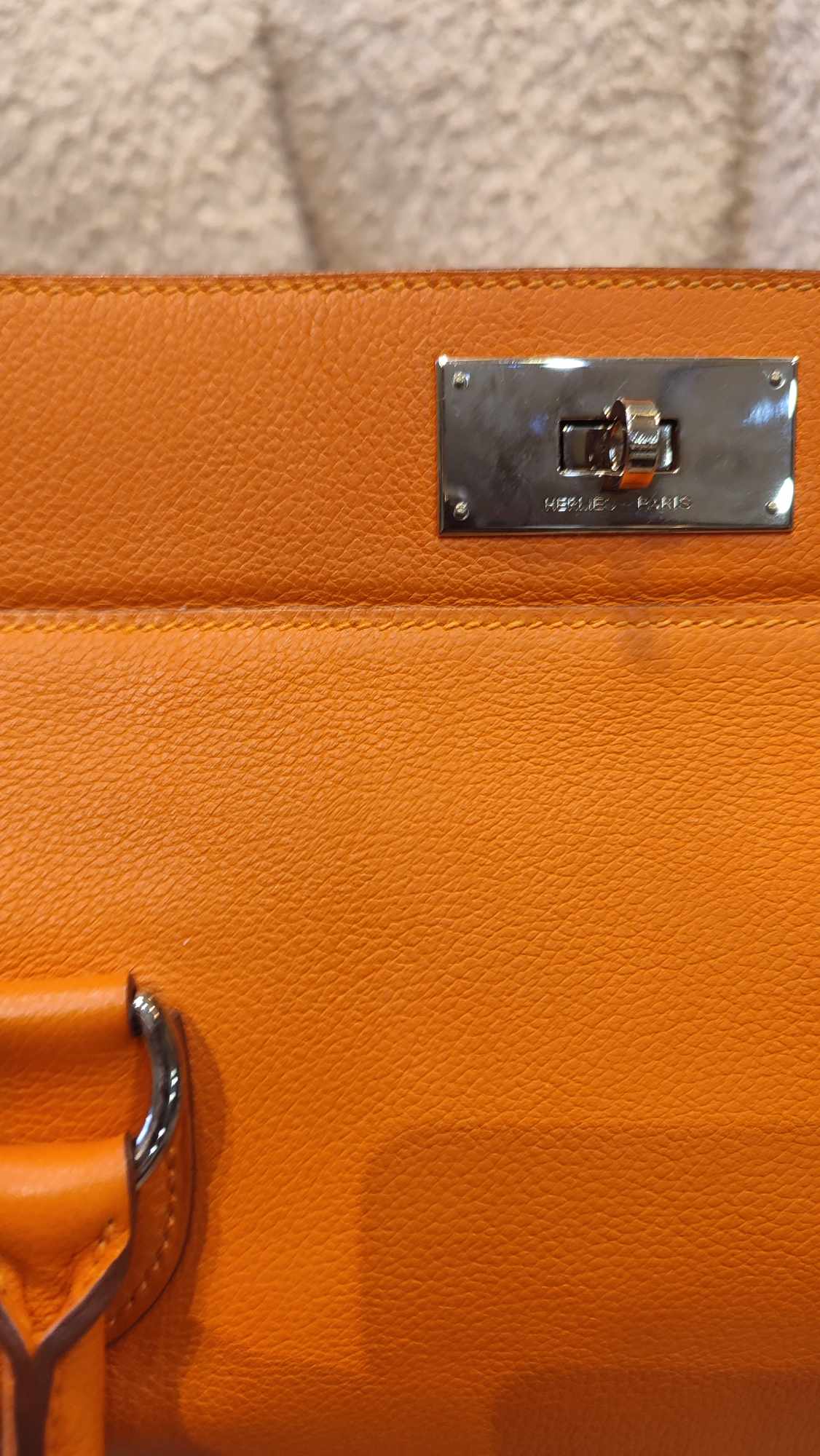 Hermes Toolbox 26 Poppy Orange Evercolor/Swift Stamp T 2015