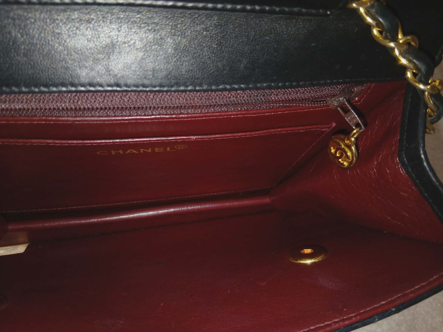 Chanel Matelasse Lambskin Double Turn Lock Vintage Mini Briefcase Series 1