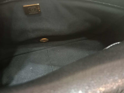 Chanel Seasonal Flap Caviar Black Microchipped