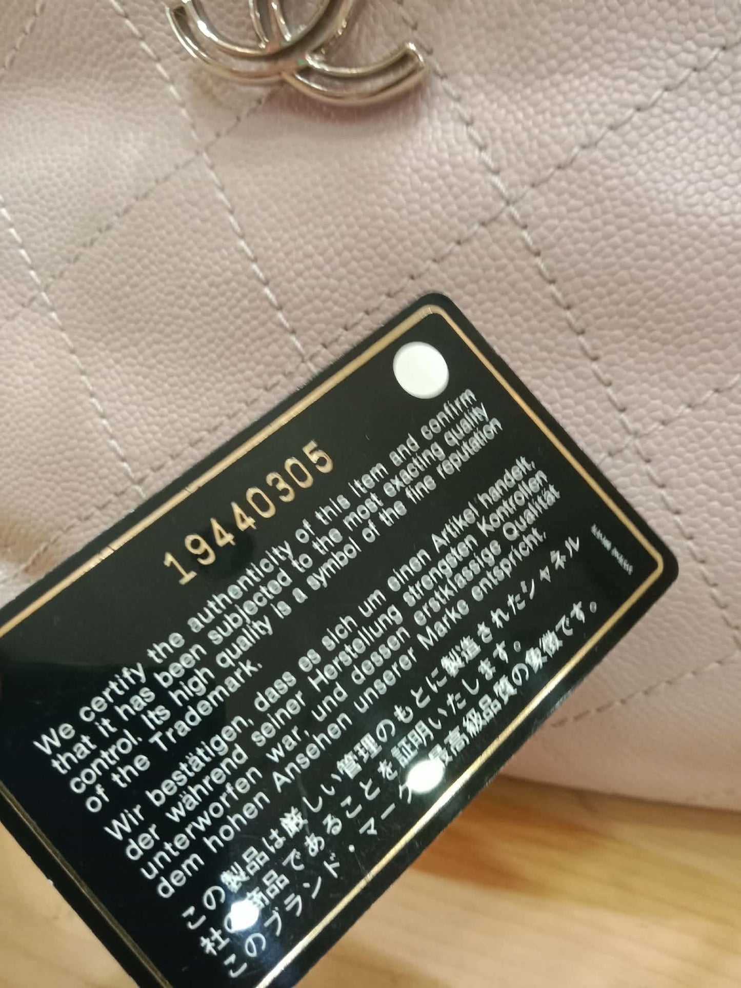 Chanel Totebag Light Pink Series 19
