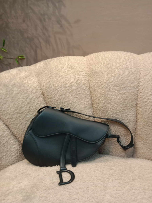 Dior So Black Saddle Small Ultramatte