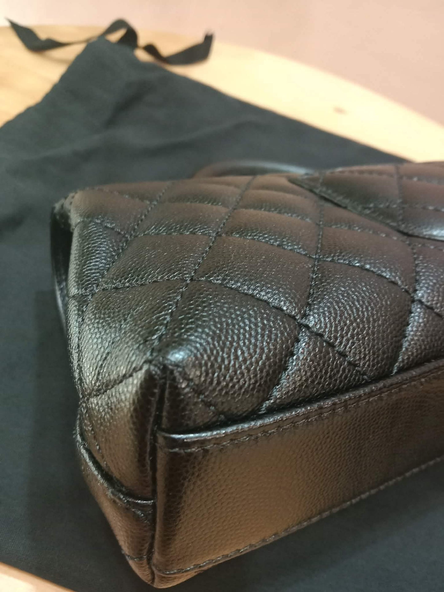 Chanel Cocohandle Eastwest Top Handle Caviar Bag Black