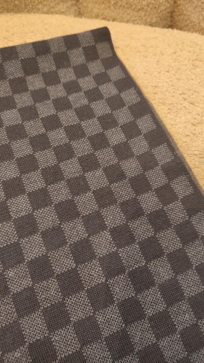 Louis Vuitton Damier Graphite Wool Scarf