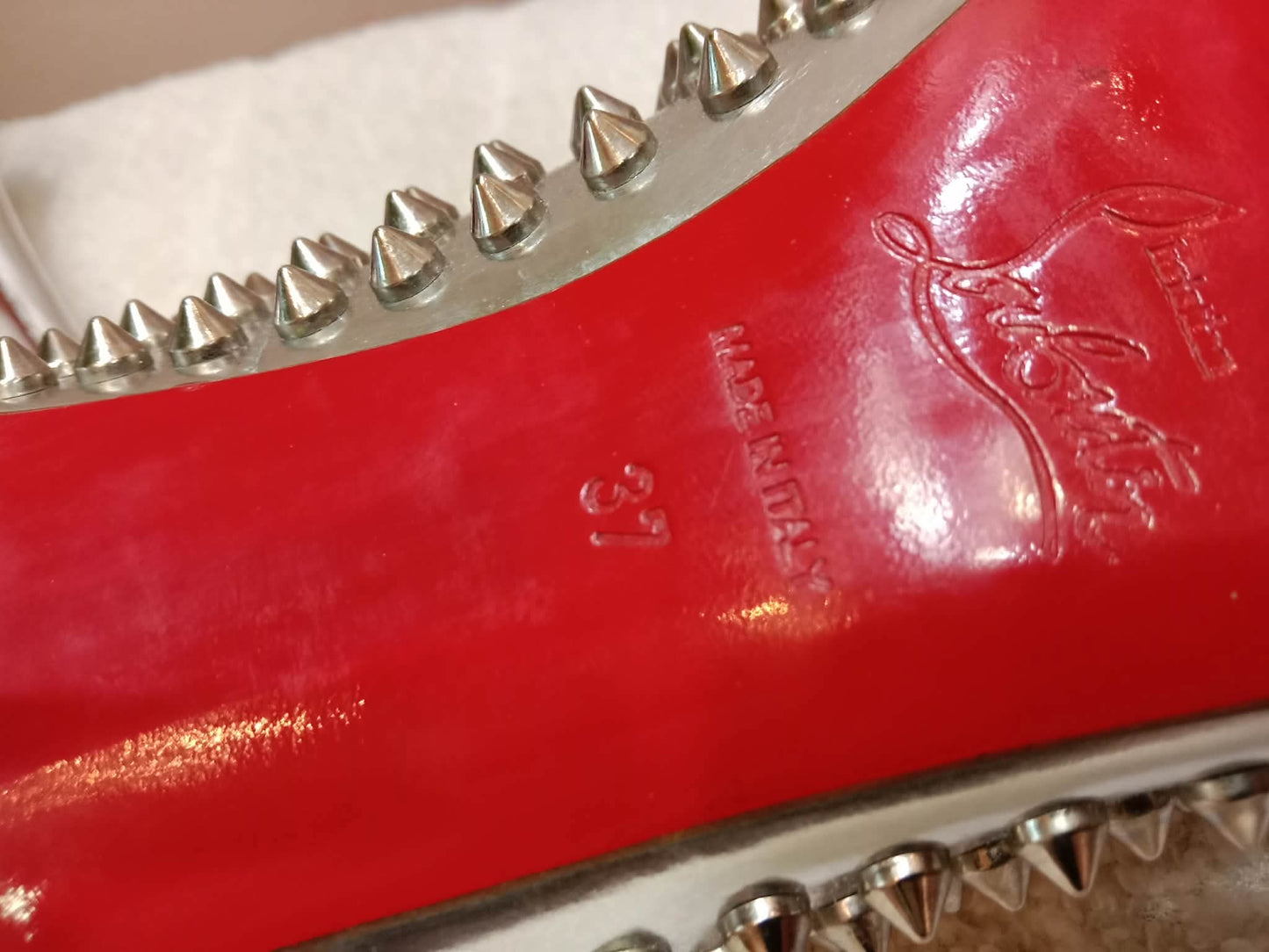 Christian Louboutin Condora Spikes Pumps Size 37