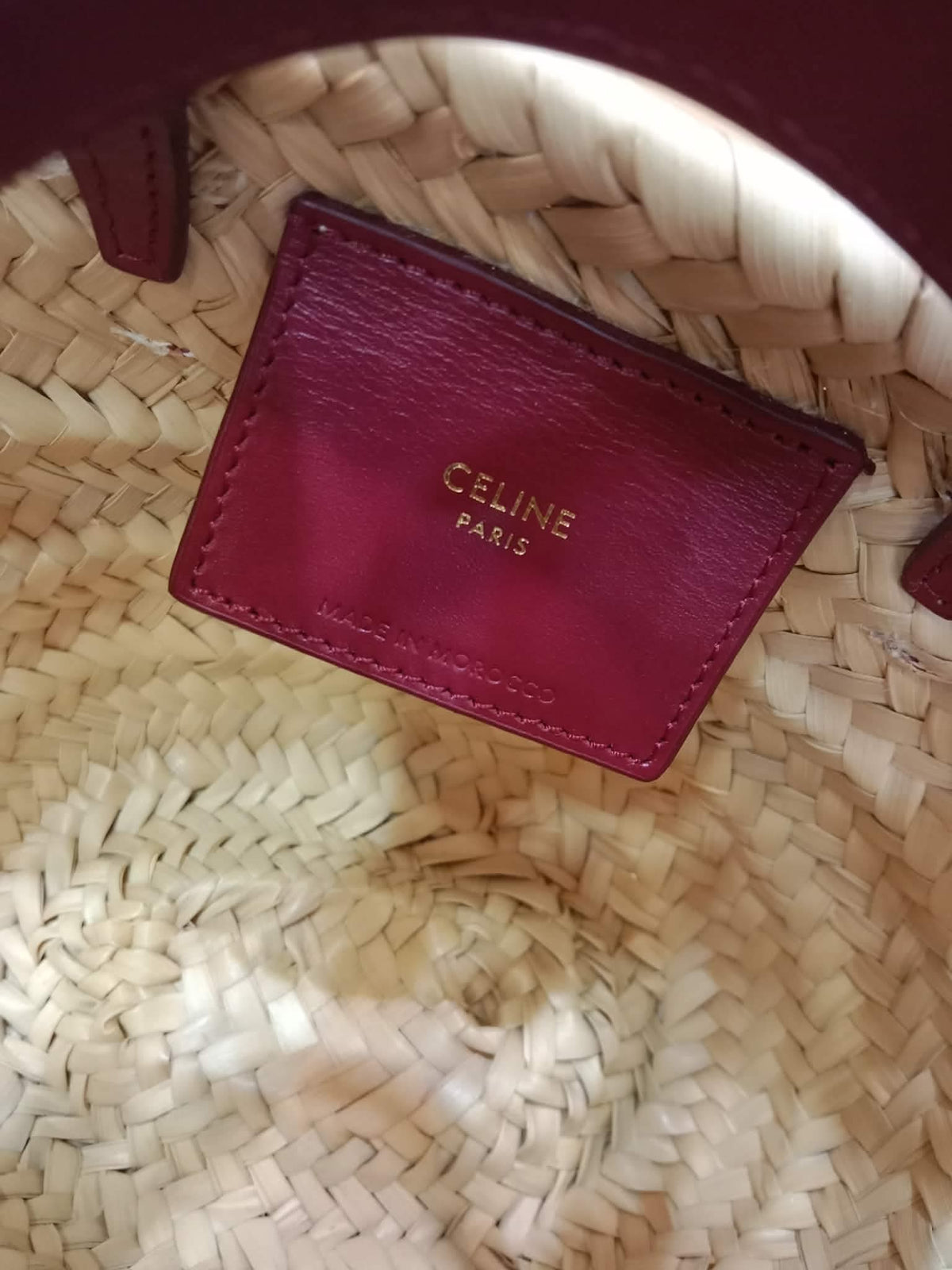 Celine Triomphe Panier Basket Purple Bag
