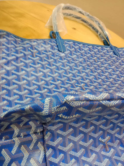 Goyard Saint Louis Tote Blue GM