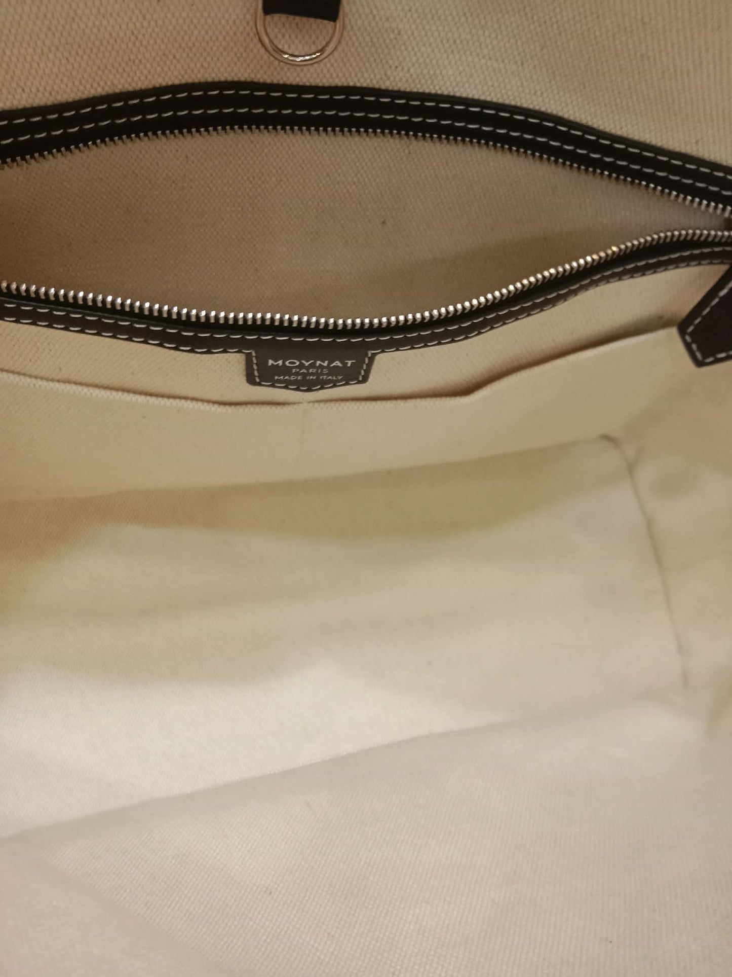 Moynat Paris M Tote Monogrammed Bag Black/White MM