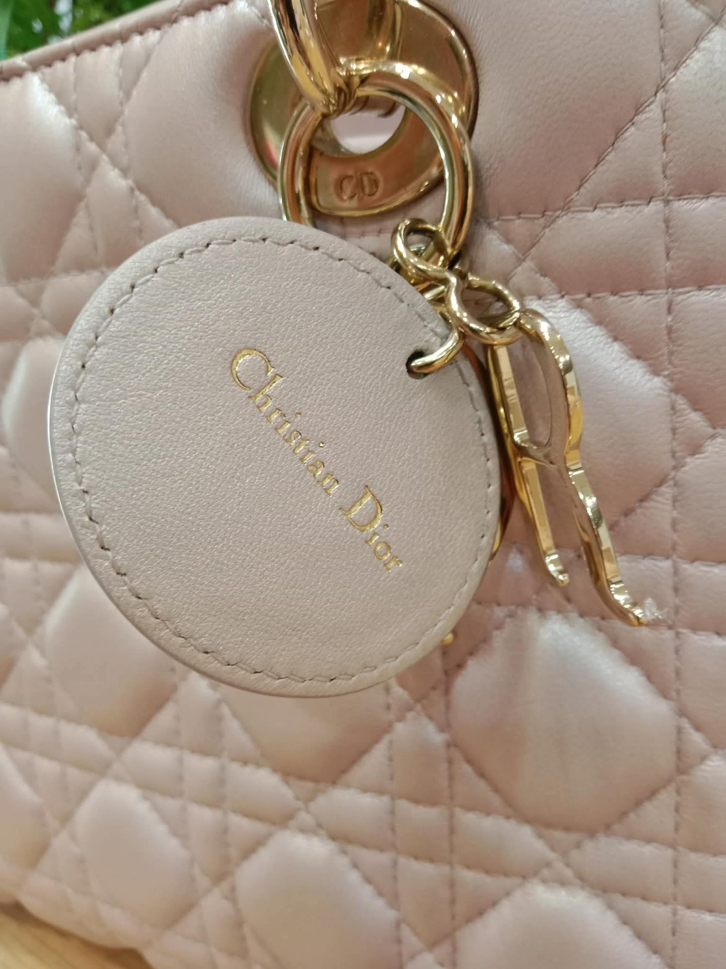 Christian Dior Cannage Lady Dior Powder Pink Medium