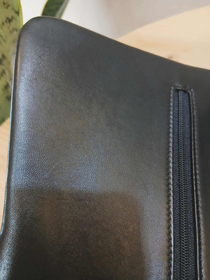 Chanel Double Flap Jumbo Lambskin Black Series 16