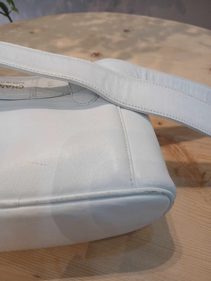 Chanel Belt Bag White Lambskin Series 2