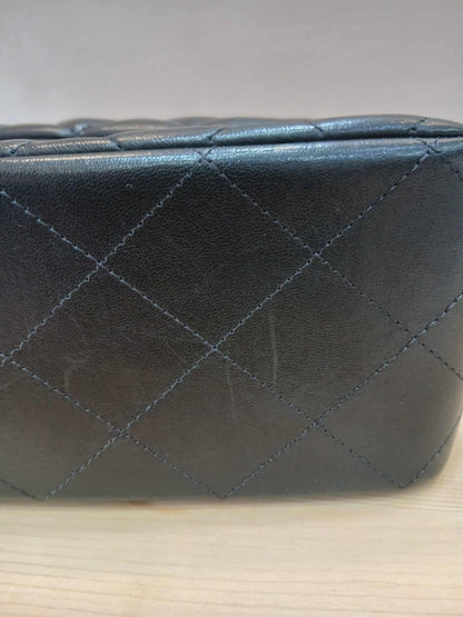 Chanel Double Flap Jumbo Lambskin Black Series 16