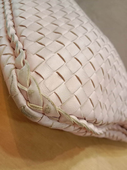Bottega Veneta Intrecciato Hobo Bag Pink