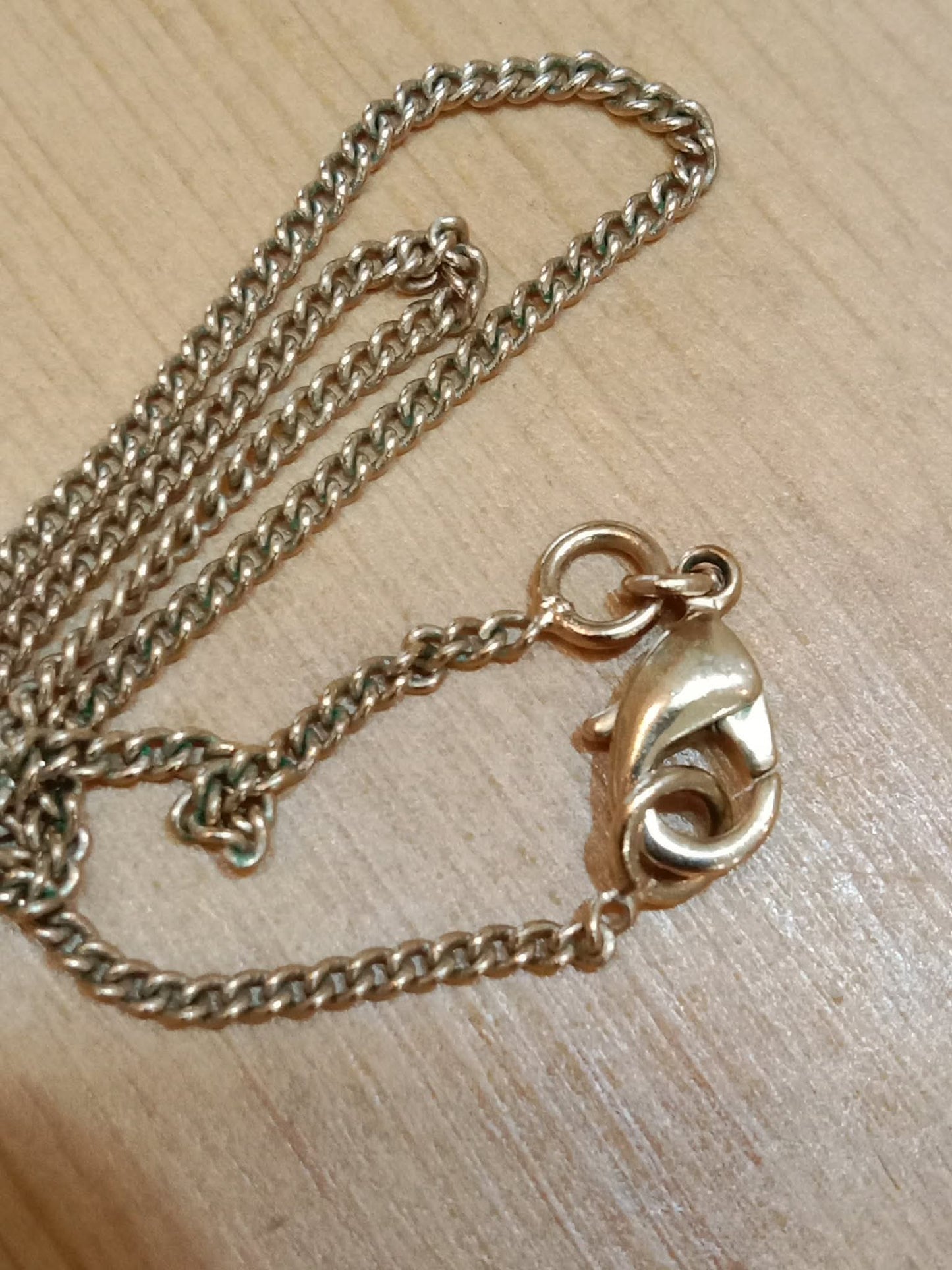 Chanel Crystal CC Pendant Crystal Necklace Silver