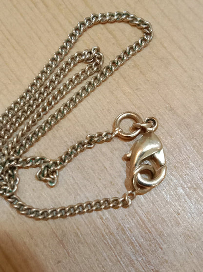 Chanel Crystal CC Pendant Crystal Necklace Silver