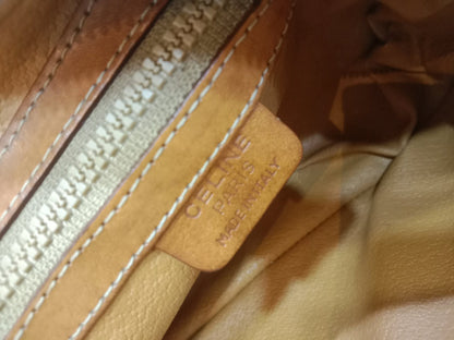 Celine Macadam Coated Canvas Camera Bag Brown