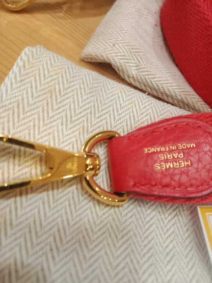 Hermes MIni Evelyne Orange Clemence Stamp Y 2020