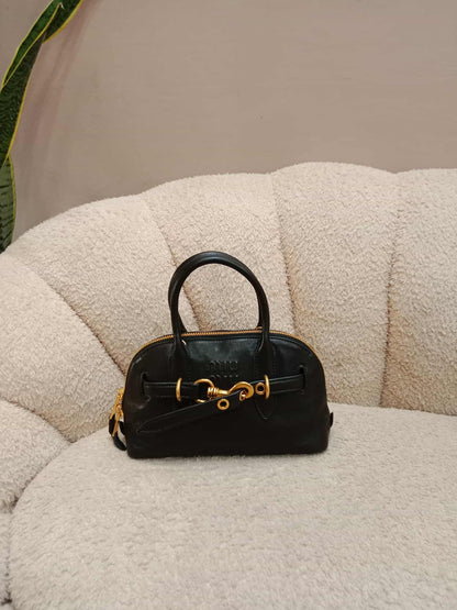 Miu Miu Aviator Nappa Leather Black