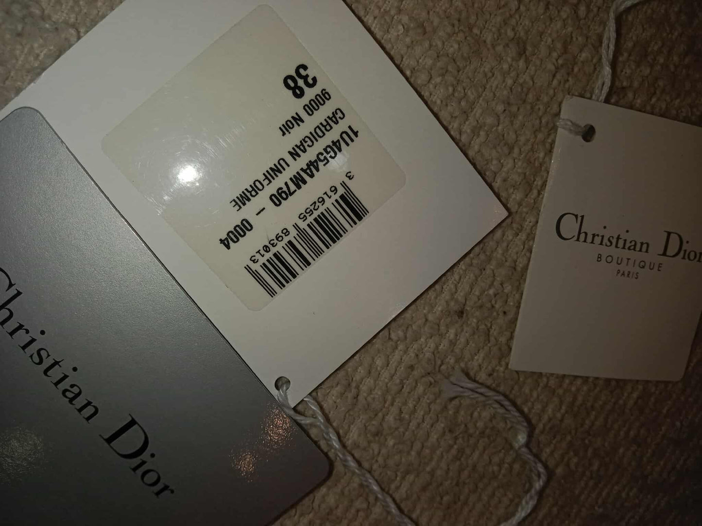 Christian Dior Caro Double Pouch Shoulder Bag Black