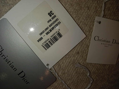 Christian Dior Caro Double Pouch Shoulder Bag Black