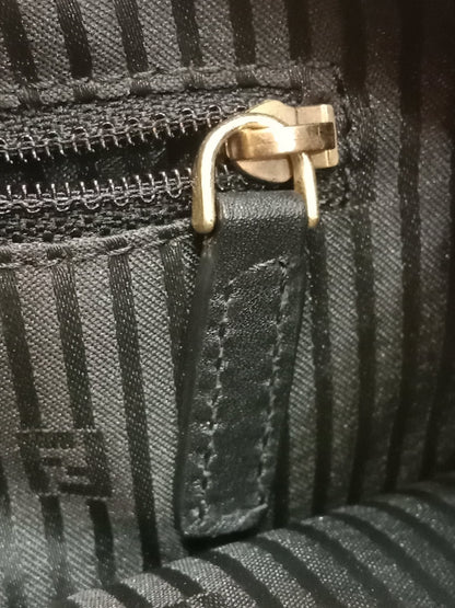 Fendi Mia Flap Bag Leopard Print Shoulder Bag