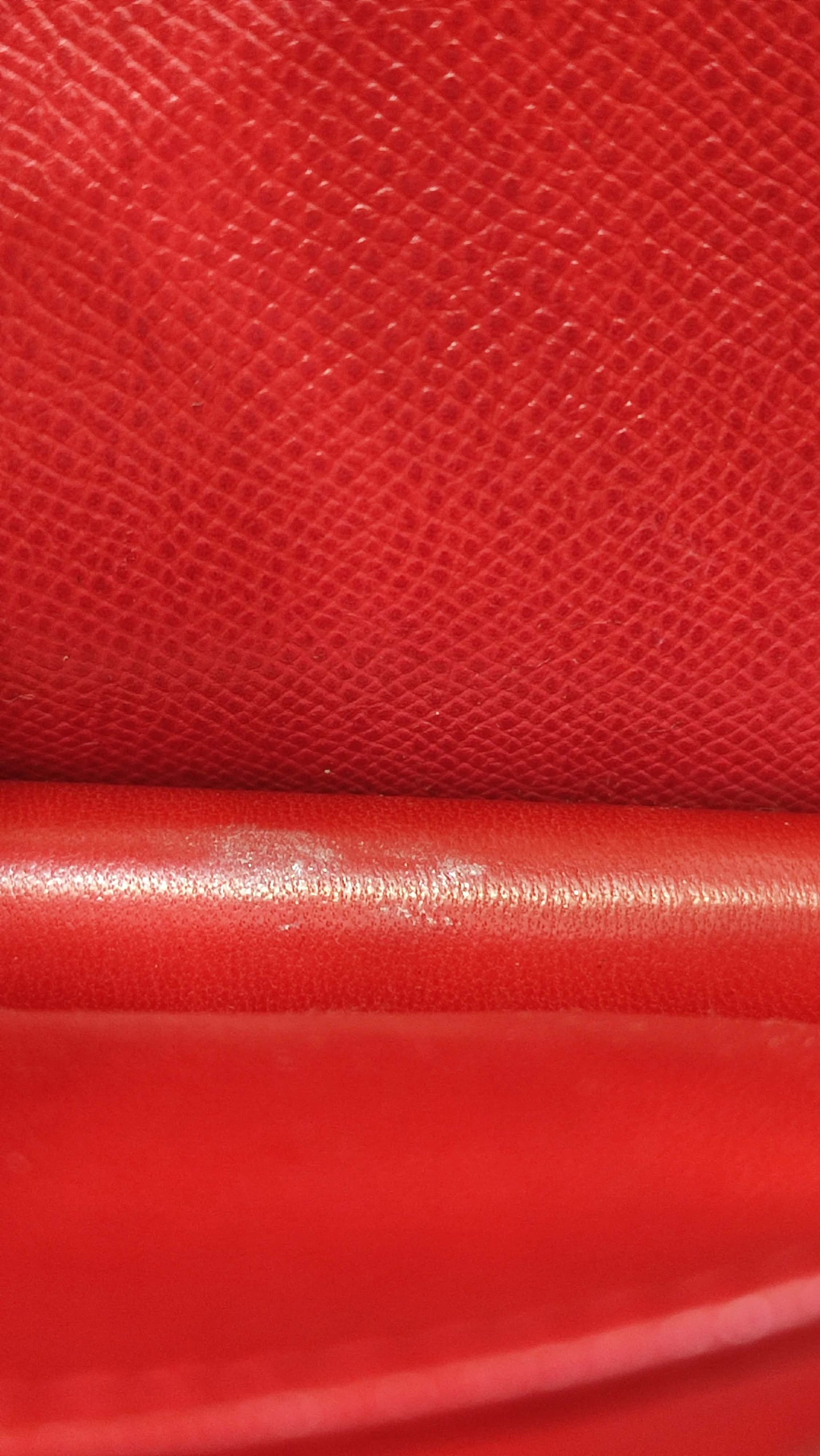 Hermes Constance 18 Red Courchevel Stamp Y Circle 1995