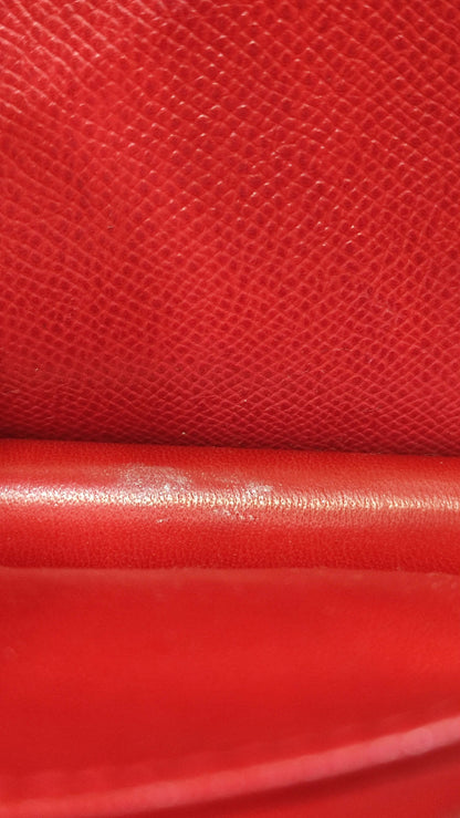 Hermes Constance 18 Red Courchevel Stamp Y Circle 1995