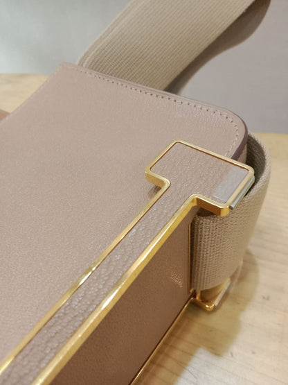 Hermes Geta Chevre Mysore/Swift Etoupe GHW Stamp U 2022