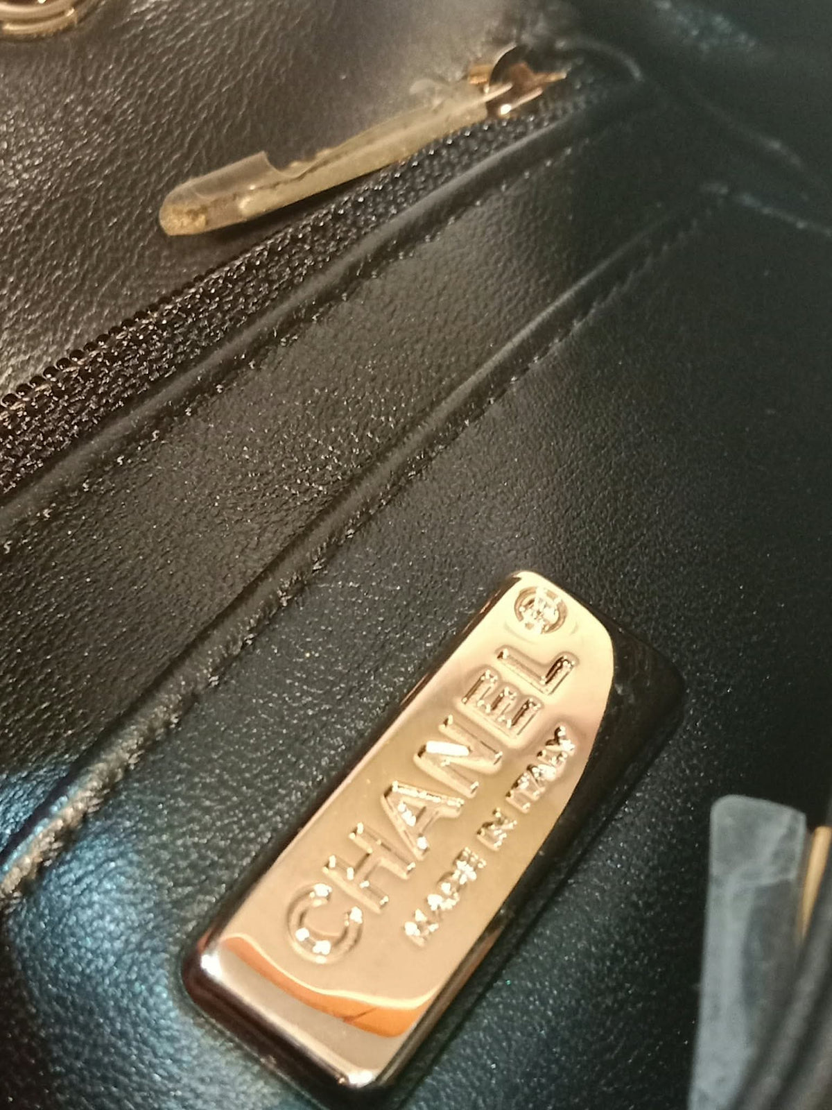 Chanel Mini Rectangular Gold/Black Sequin Limited Edition Microchipped