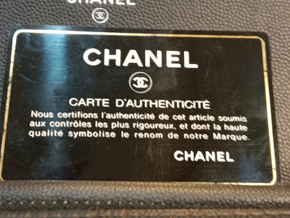 Chanel Camellia Embossed Wallet on Chain Black Series 24
