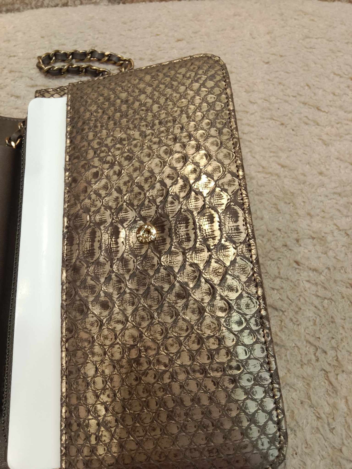 Chanel Wallet on Chain Python Gold Series 20