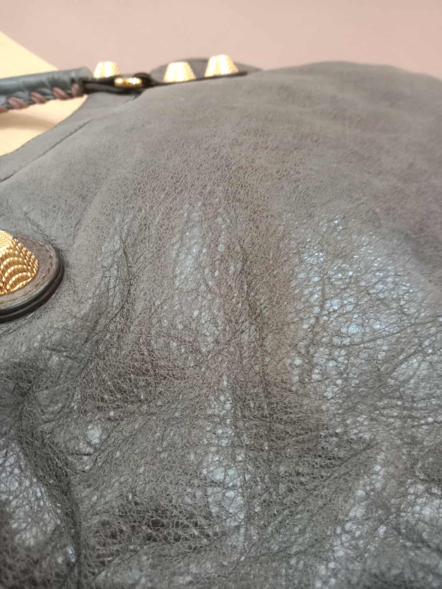 Balenciaga Giant City Bag Distressed Lambski Black