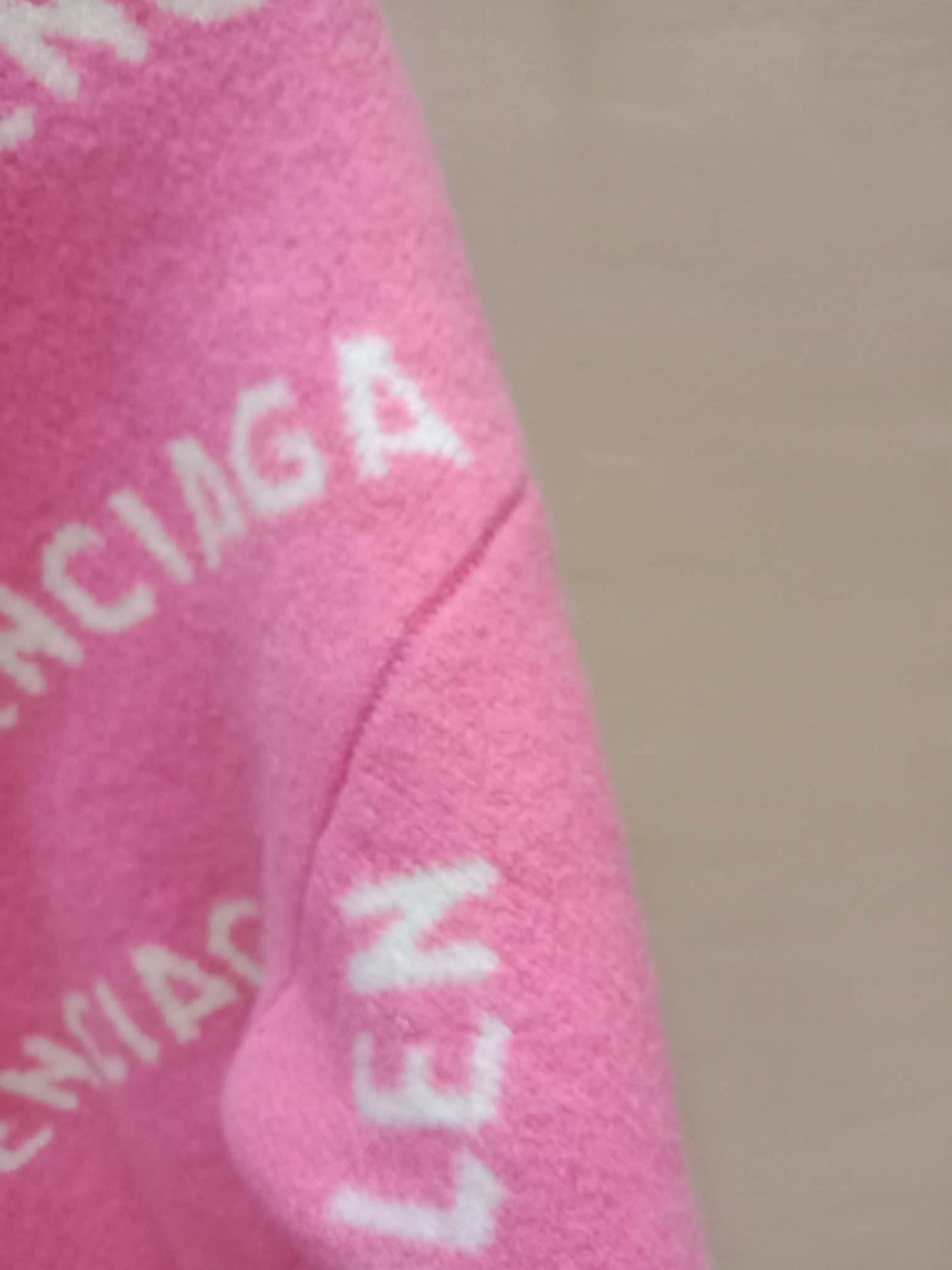 Balenciaga Wool Sweater Pink Size Small