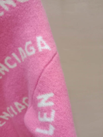 Balenciaga Wool Sweater Pink Size Small