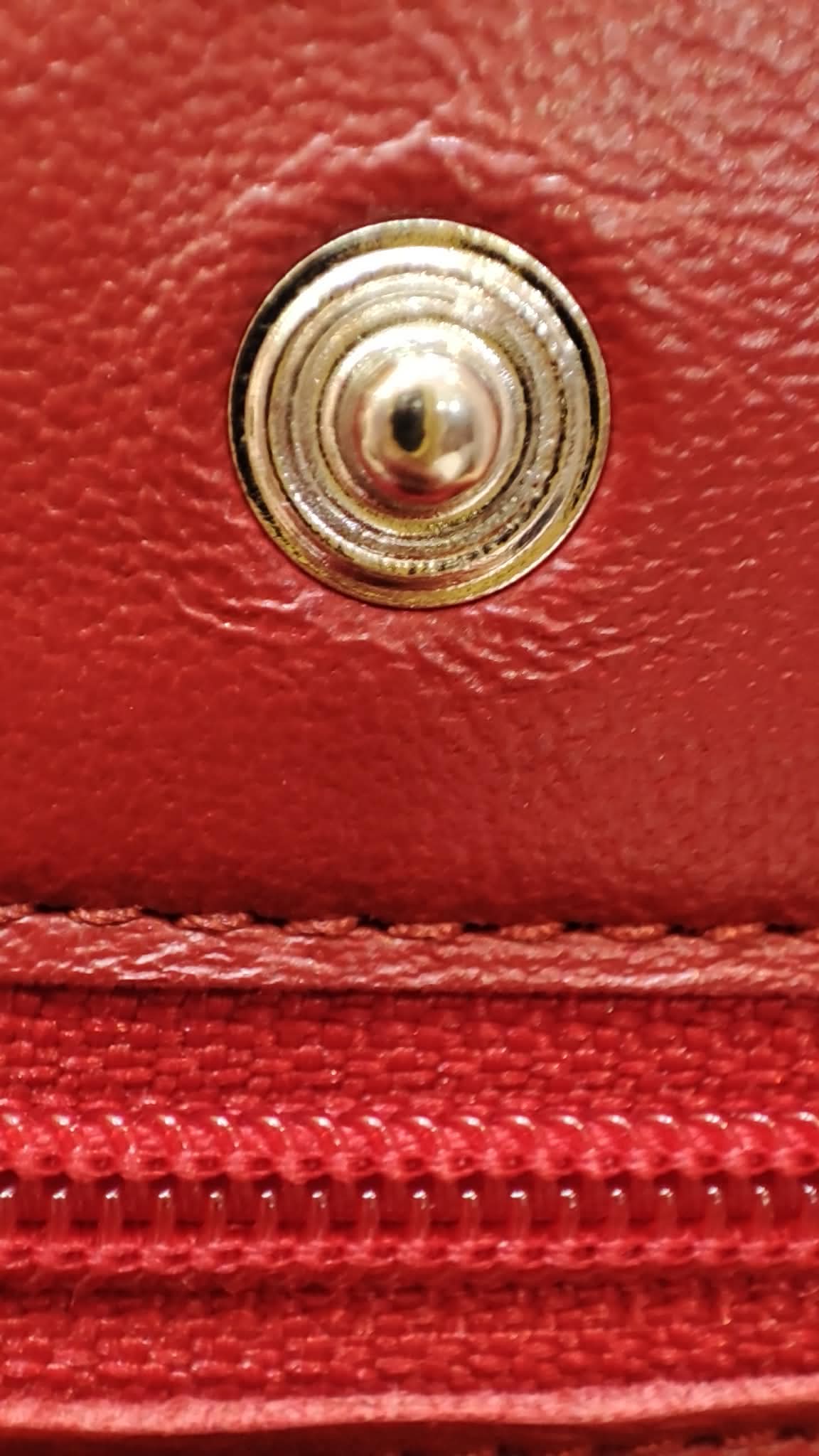 Chanel Wallet on Chain Red Lambskin Series 16