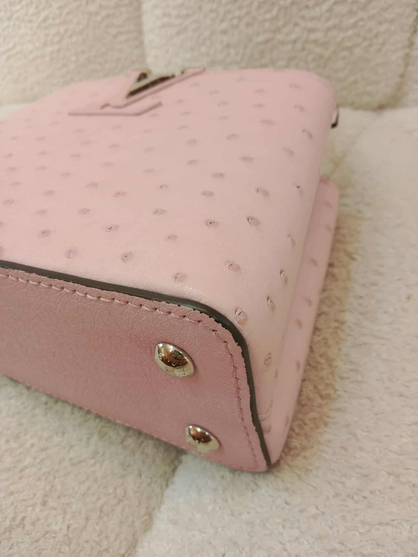 Louis Vuitton Mini Capucine Ostrich Pink
