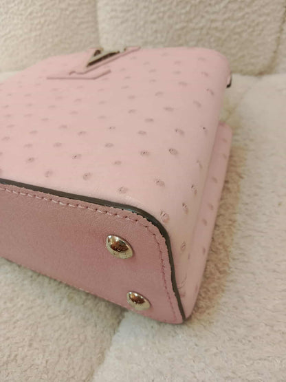 Louis Vuitton Mini Capucine Ostrich Pink