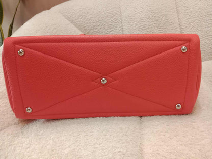 Hermes Victoria 35 Rose Jaipur Clemence Stamp R Square 2014