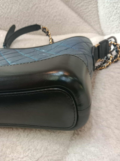 Chanel Gabrielle Hobo Bag Bicolor Blue/Black Series 29