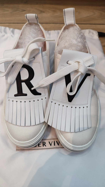 Roger Vivier White Sneakers Size 35 Womens