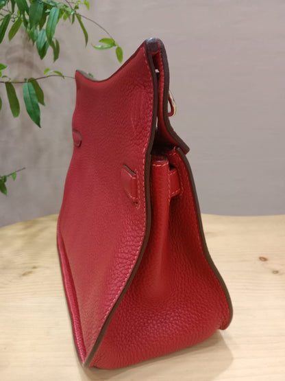 Hermes Jypserie 28 Rouge Casaque Clemence Stamp B 2023