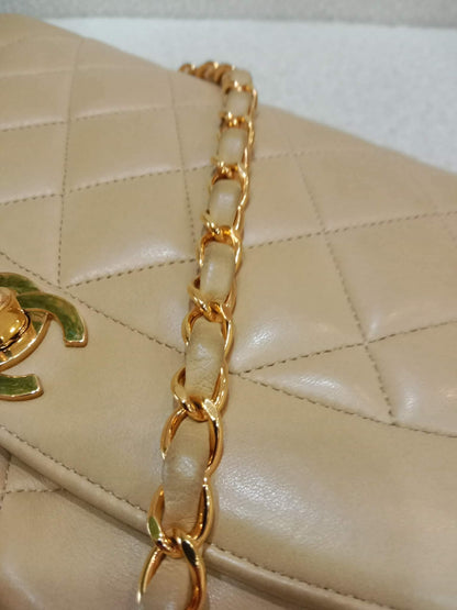 Chanel Diana Beige Lambskin Series 2